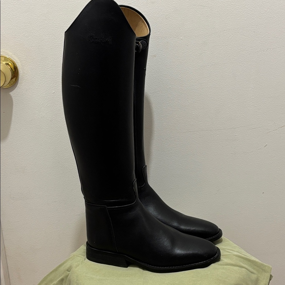 Derby Black Riding Boots (see measurements)